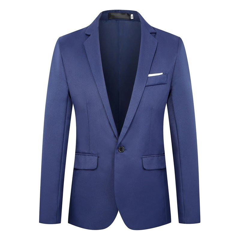 2026 Masculino Manga Longa Casual Terno De Negócios Elegante Formal Blazer De Botão Único