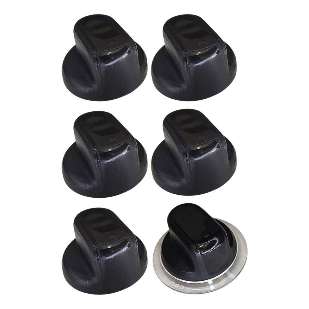 Kit 6 Botão Brastemp Electrolux Kit Fogão 5 Bocas + 1 Forn