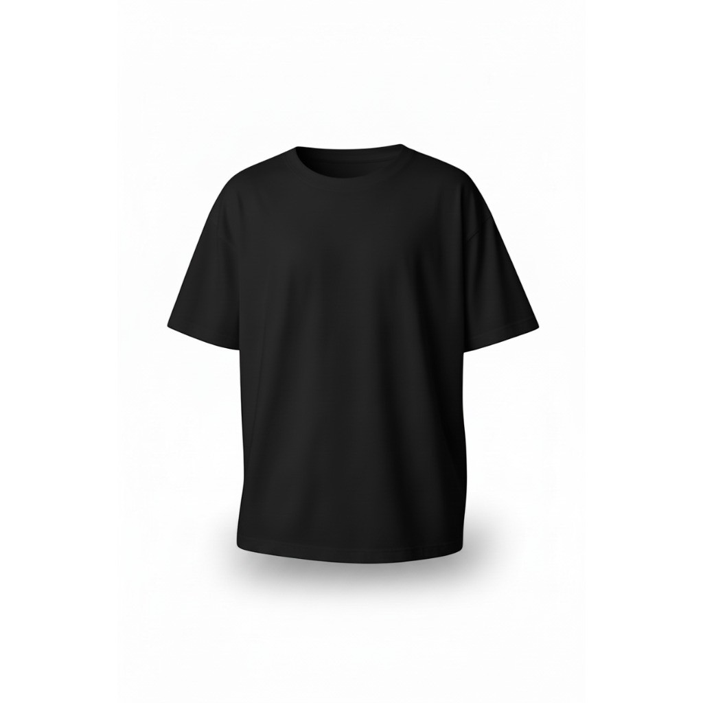 Camiseta Oversized Preta Masculina Feminina Lisa Basica Algodão Premium Conforto e Estilo Streetwear
