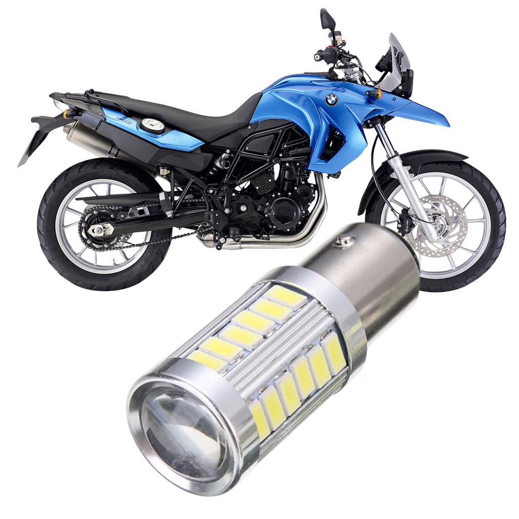 Lampada Ultra LED Luz de Freio e Lanterna Traseira P21/5W Moto Motocicleta  BMW F 650 CS GS 1994 A 2012