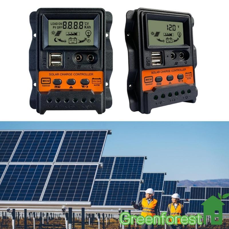 greenfor PWM Regulador Carga Do Painel Solar 10 20 30A Automático