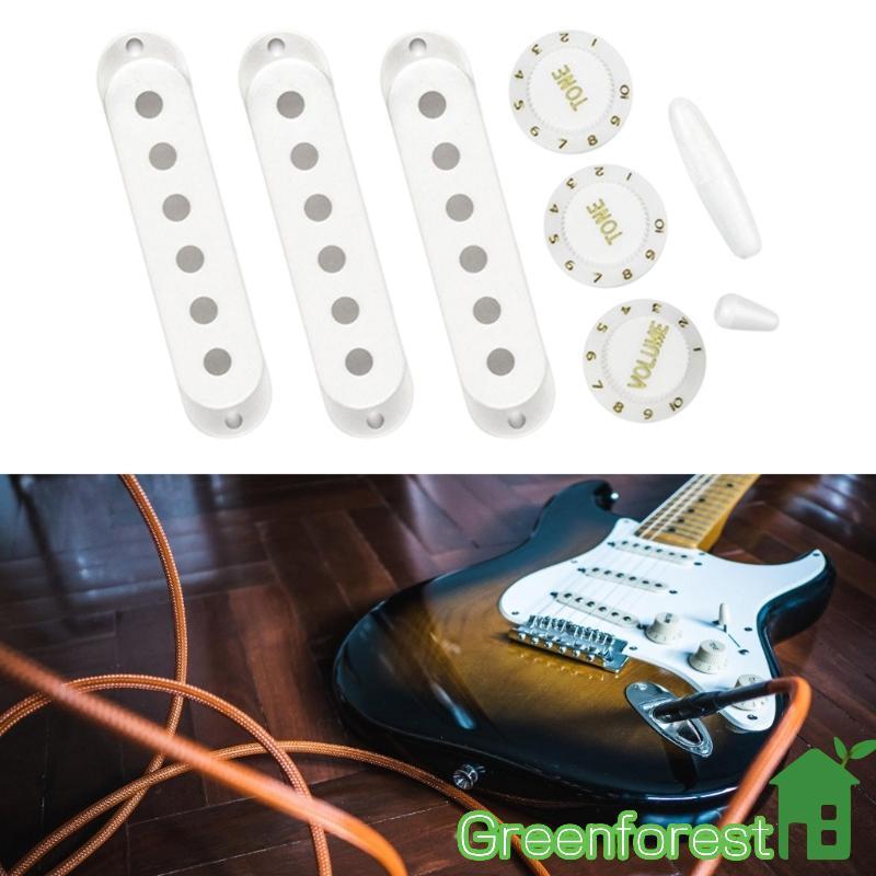 greenfor Guitarra Elétrica Captador Capa Única Bobina Volumes Botão Controle Accessori