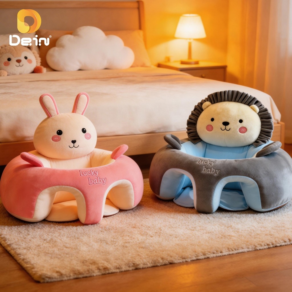 Sofá Bebê Aprender Sentar Anti Queda Assento Infantil Macio Confortável Seguro