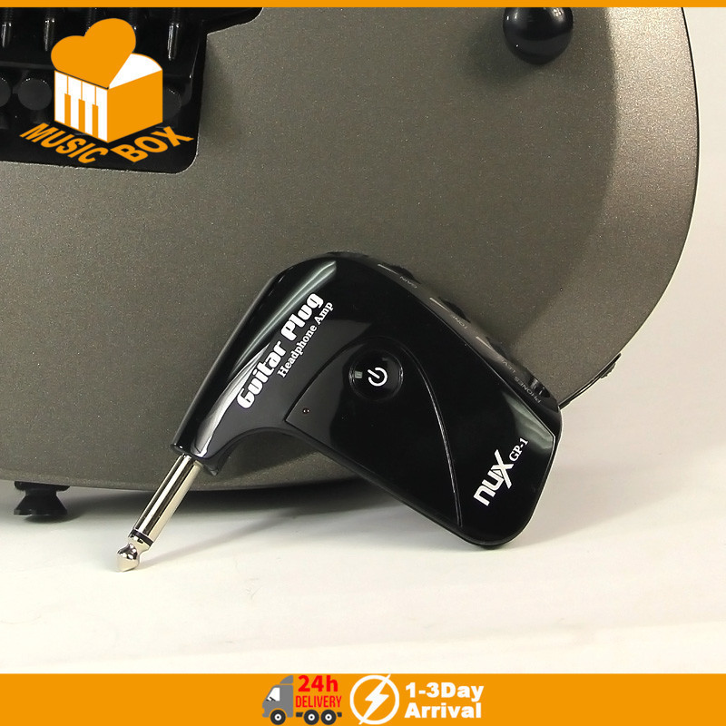 Amplificador de Guitarra Elétrica NUX GP-1, Mini Amplificador para Fones de Ouvido com Efeito de Distorção Integrado, Pe