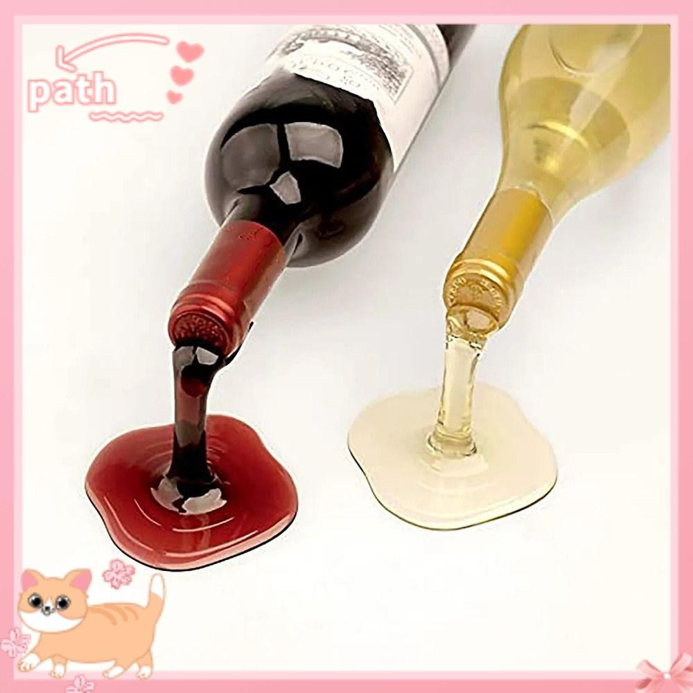 Suporte Para Garrafa De Vinho PATH , Derramada De Maneira Única ABS , Display Divertido Sua Favorita