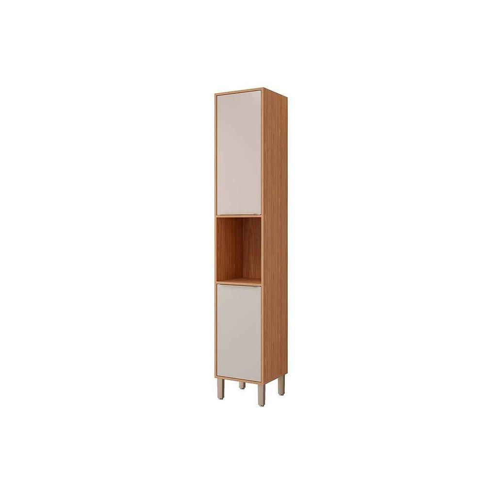 Paneleiro de Cozinha Esplêndida c/ 2 Portas 37cm Freijo/Off White - MGM