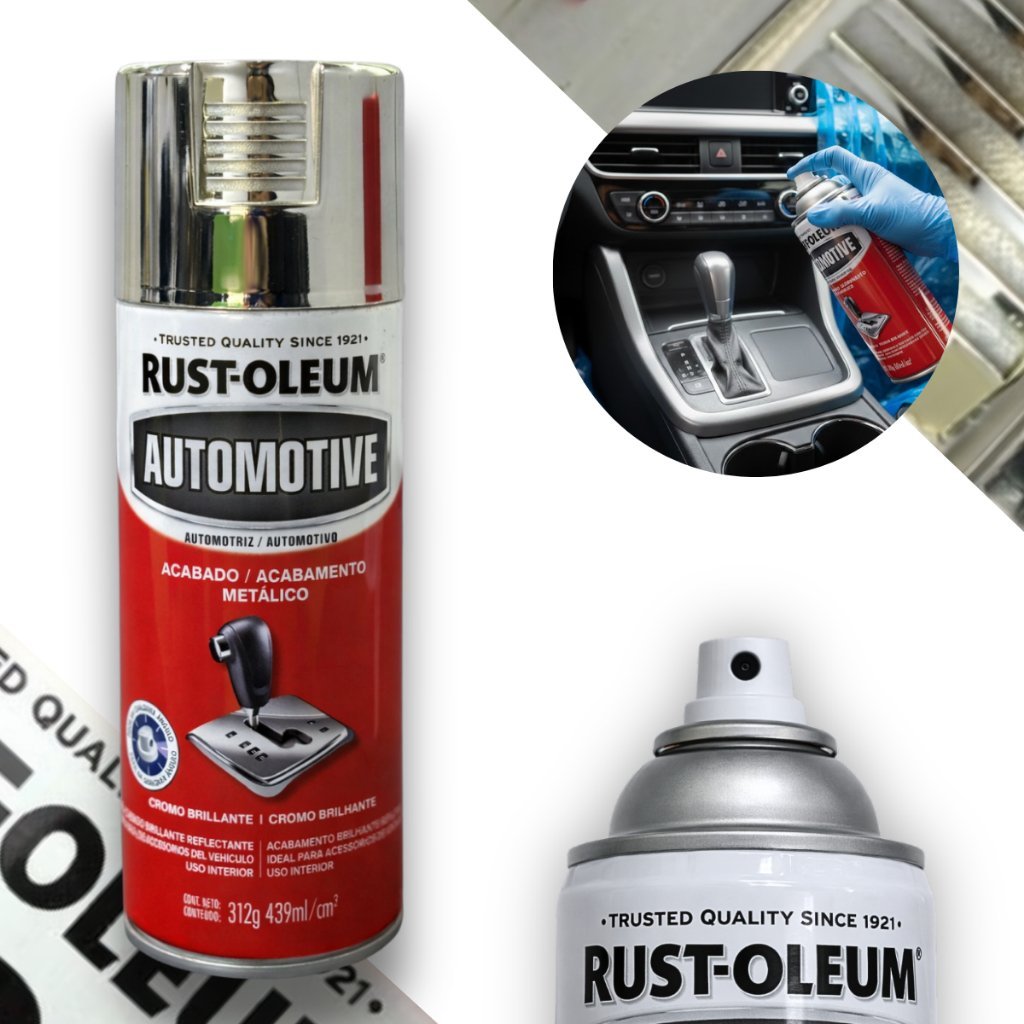 Spray Automotive Metálico Brilhante Uso Interior Rust Oleum