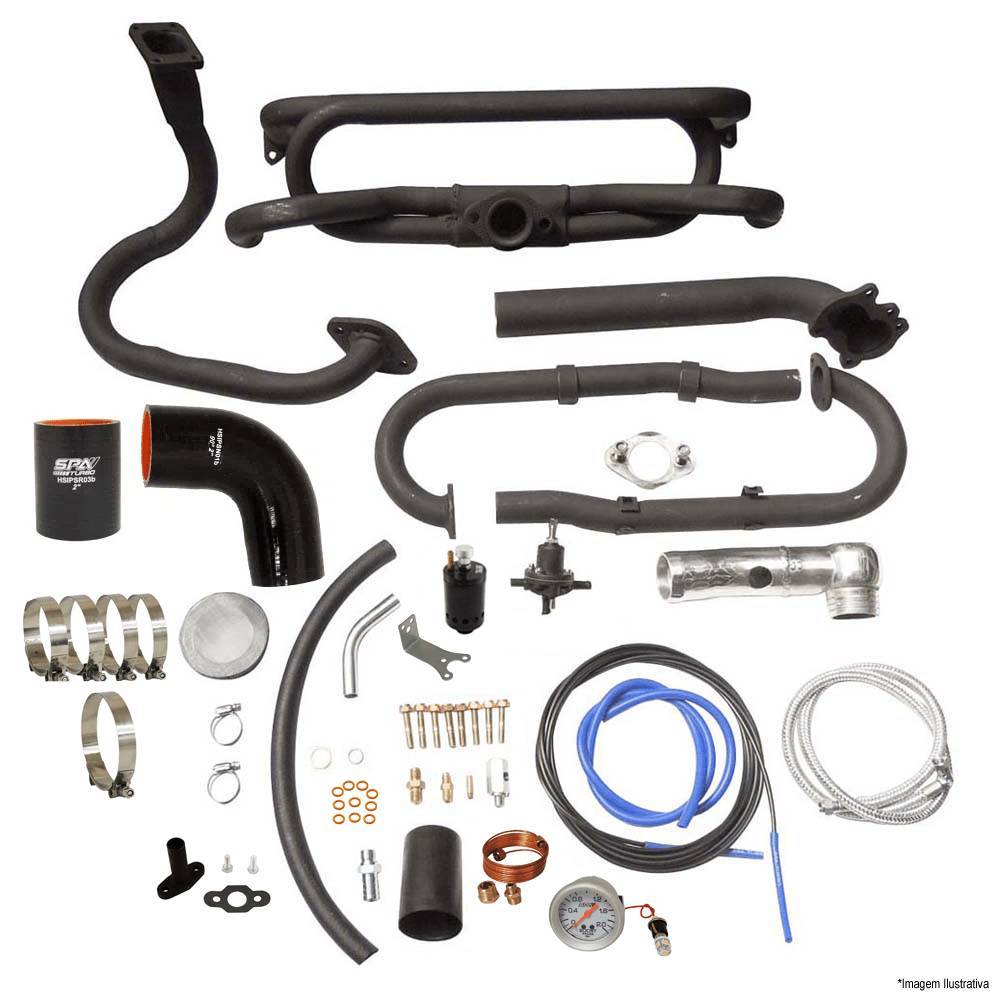Kit Turbo VW Fusca carburação simples/injeção de kombi 1300 e 1500cc padrão GT12 - SEM TURBINA