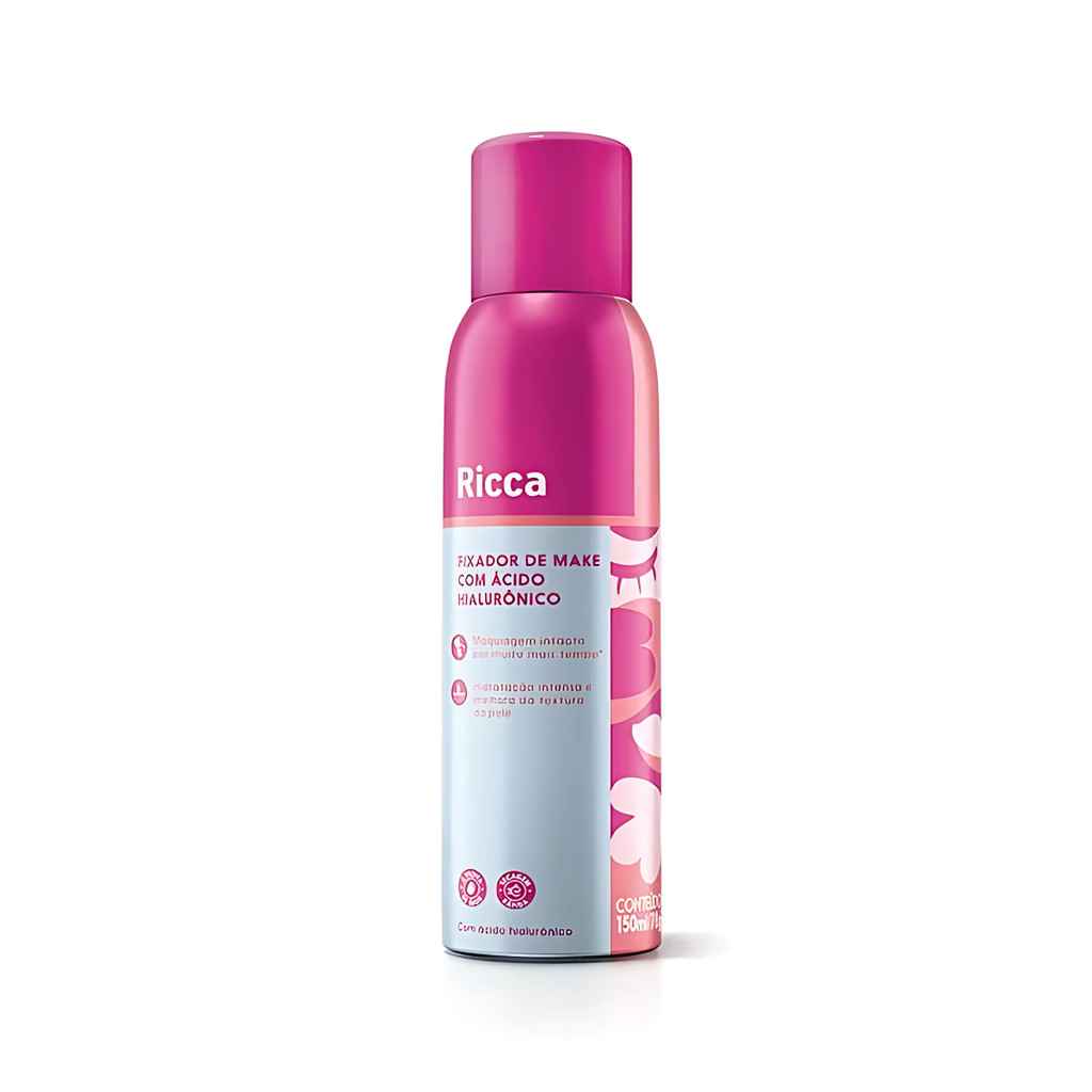 Fixador de Maquiagem Ricca com Ácido Hialurônico 150ml