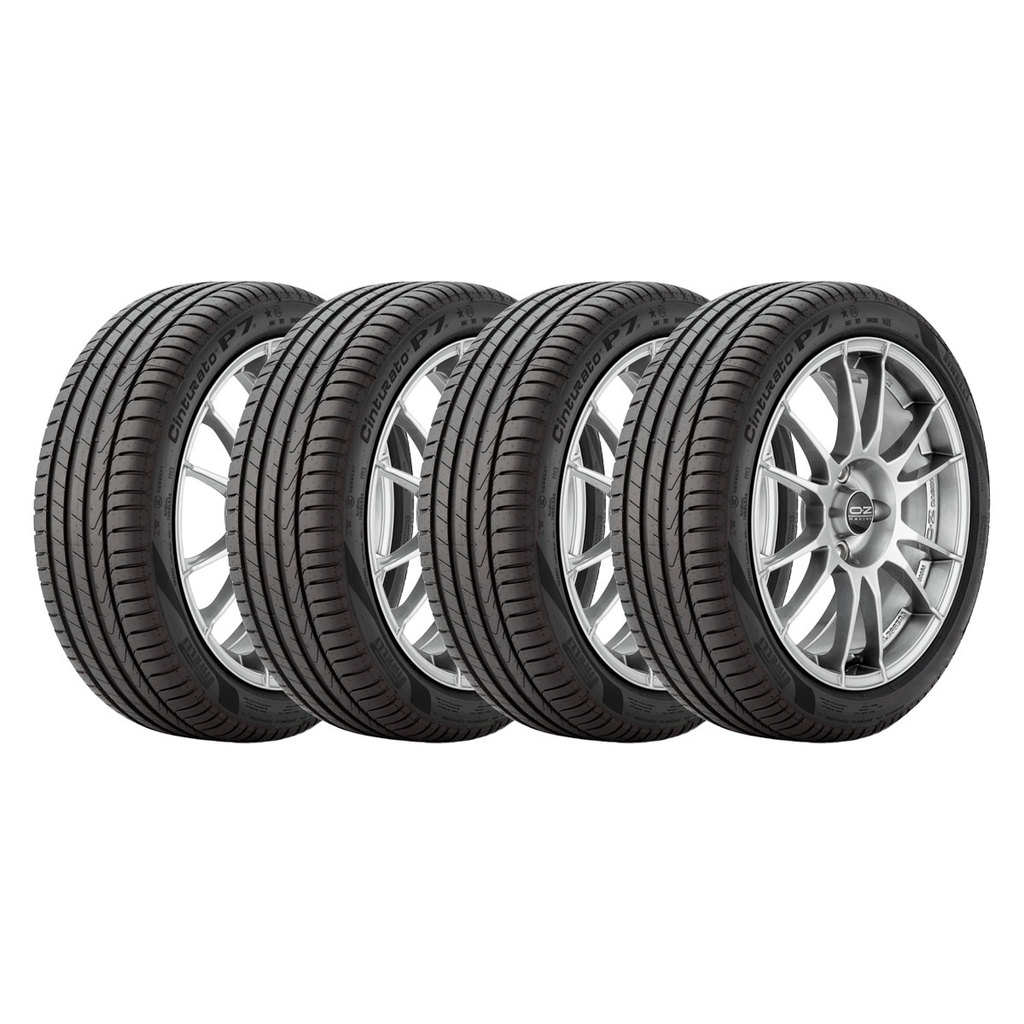 Kit 4 Pneus Aro 17 Pirelli 215/50 R17 91V Cinturato P7 K1 em Oferta na Shopee
