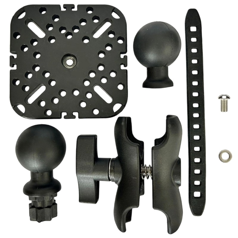 Li * Rotação 360 Graus Suporte Localizador Peixes Caiaque Fishfinder Placa Montagem Base Brac