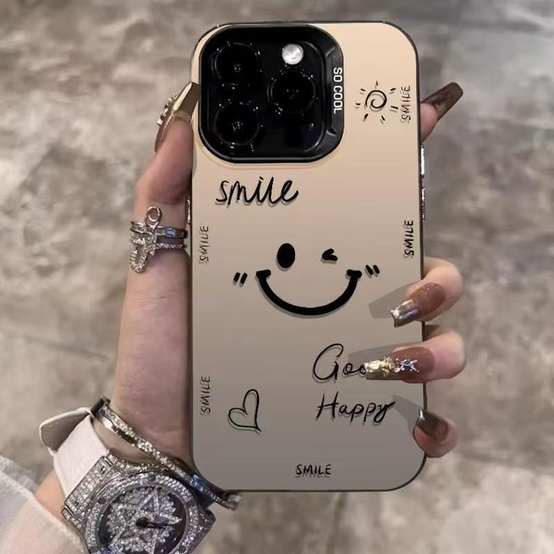 Capinha Capa Para Redmi A2 A3 A5 10C 12 13 14C POCO X3 X5 PRO Note8 9 10 11 12 13 À Prova de Choque Fosca Sorriso