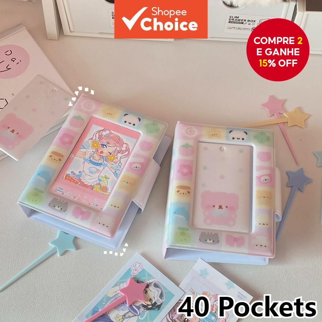 Álbum De Fotos De Animais Fofos De Desenho Animado 36 Bolsos PP Com Fivela De Armazenamento Coleção De Cartões Pequenos em Oferta na Shopee