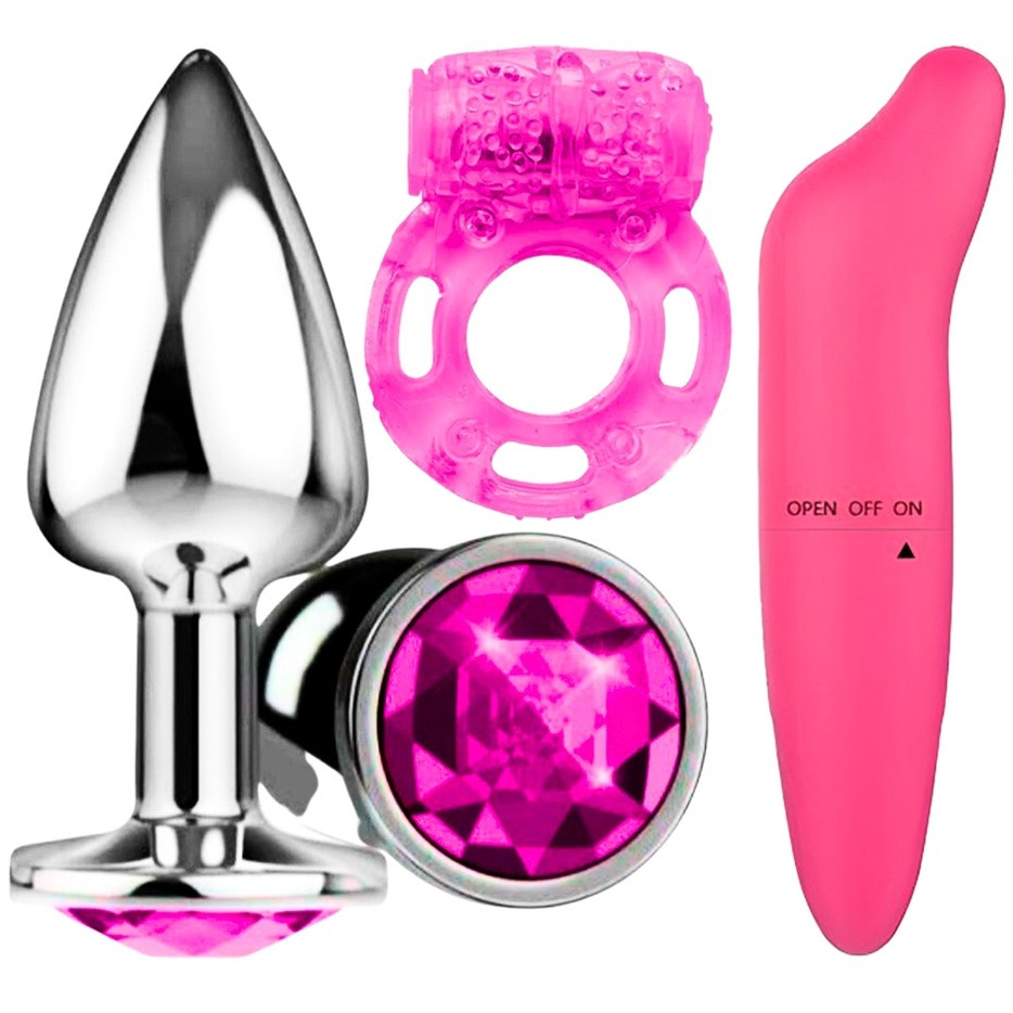 KIT Plug Anal Dilatador Anal + Vibrador e Estimulador + Anel Peniano SEX SHOP em Oferta na Shopee