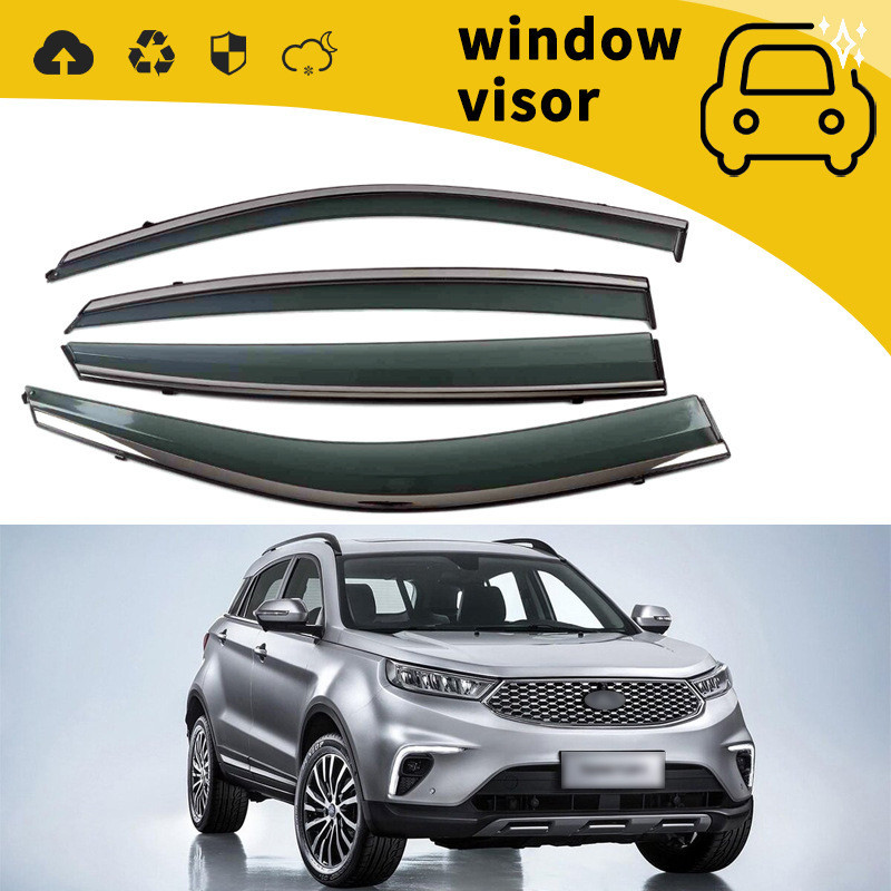 Adequado para 15-17 modelos Ford Rover Taurus Terrier porta bloco de chuva janela chuva sobrancelha bloco de chuva decor