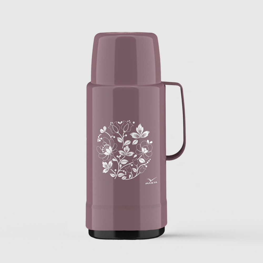 Garrafa Térmica GLT Rolha 1L Folha Macchiato Invicta