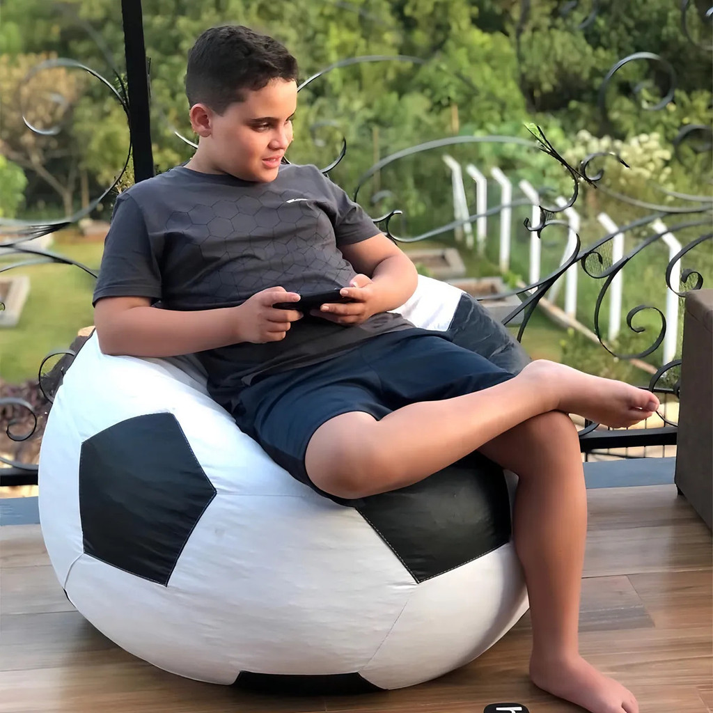 Puff Bola Grande Com Enchimento Conforto Decoração Quarto Almofadão em Oferta na Shopee