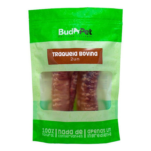 Petisco Natural P/ Cães Budopet Traqueia Bovina 2 un em Oferta na Shopee