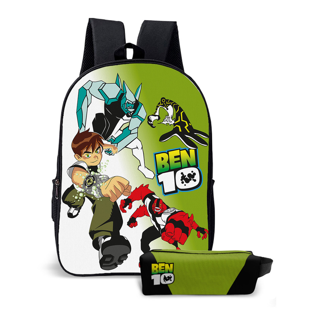 Mochila Infantil Escolar Estampa Alienígenas 10 Diamante Fogo Ben com Lancheira Térmica