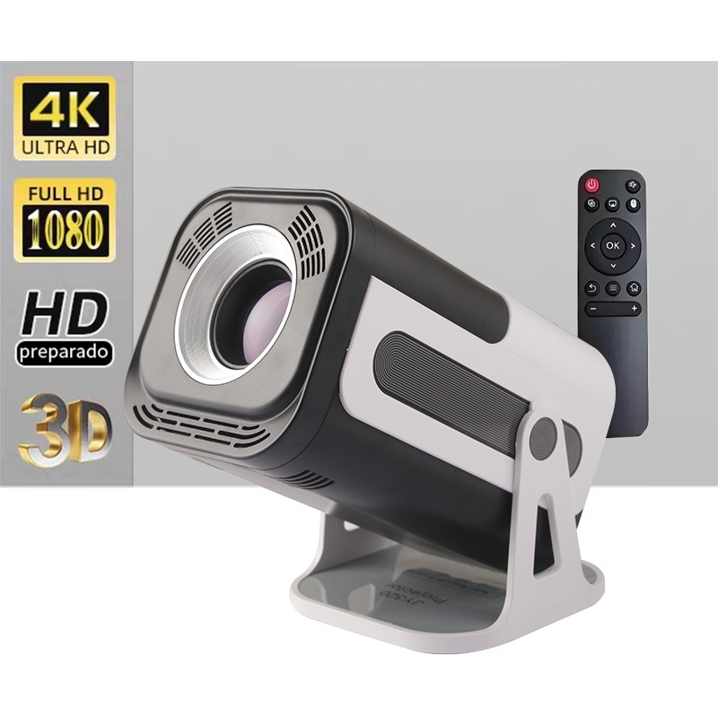 Projetor Portátil JY320 Com Tela HD 4k Bluetooth 5.0 Palestrante Android 13 Home Cinema Dupla Wifi