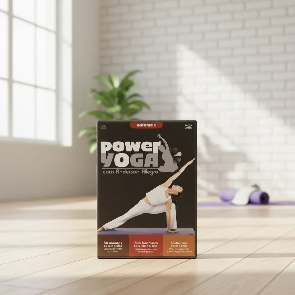 Dvd Power Yoga Com Anderson Allegro - Filme Fitness