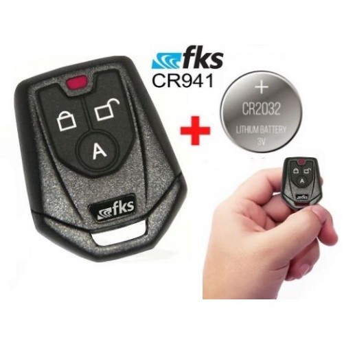Capa De Controle Remoto Para Alarmes Fks Cr 941 + Bateria
