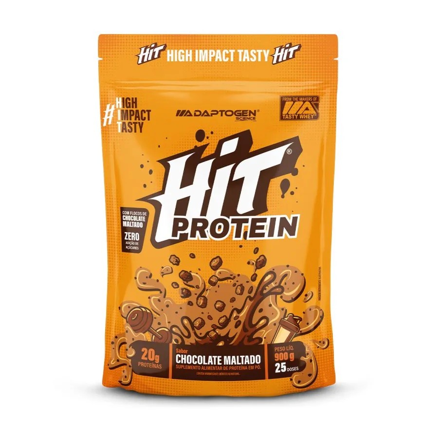 Whey Hit Protein Adaptogen 900g Proteína Com Adaptógenos Ganho De Massa E Foco Mental Original