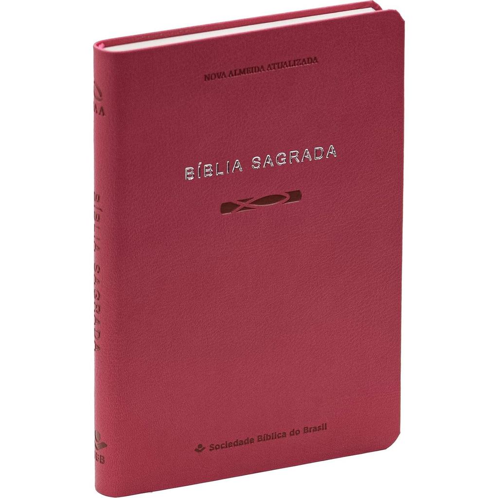 Bíblia Sagrada NAA | Letra Normal | Slim | PJV | Couro Sintético | Pink · foto 2