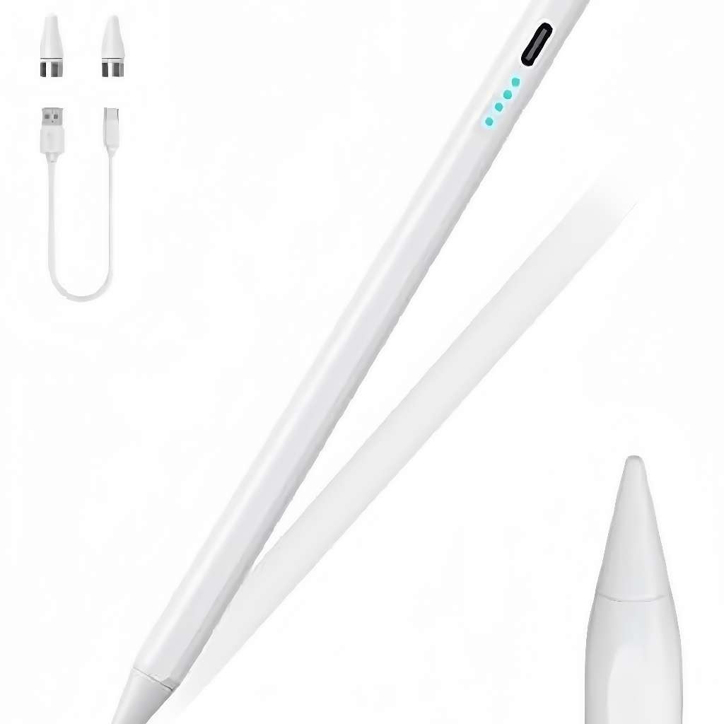 Caneta Touch Universal Styllus para Tablet Compatível IOS e Android Ponta Fina Rejeição a Palma