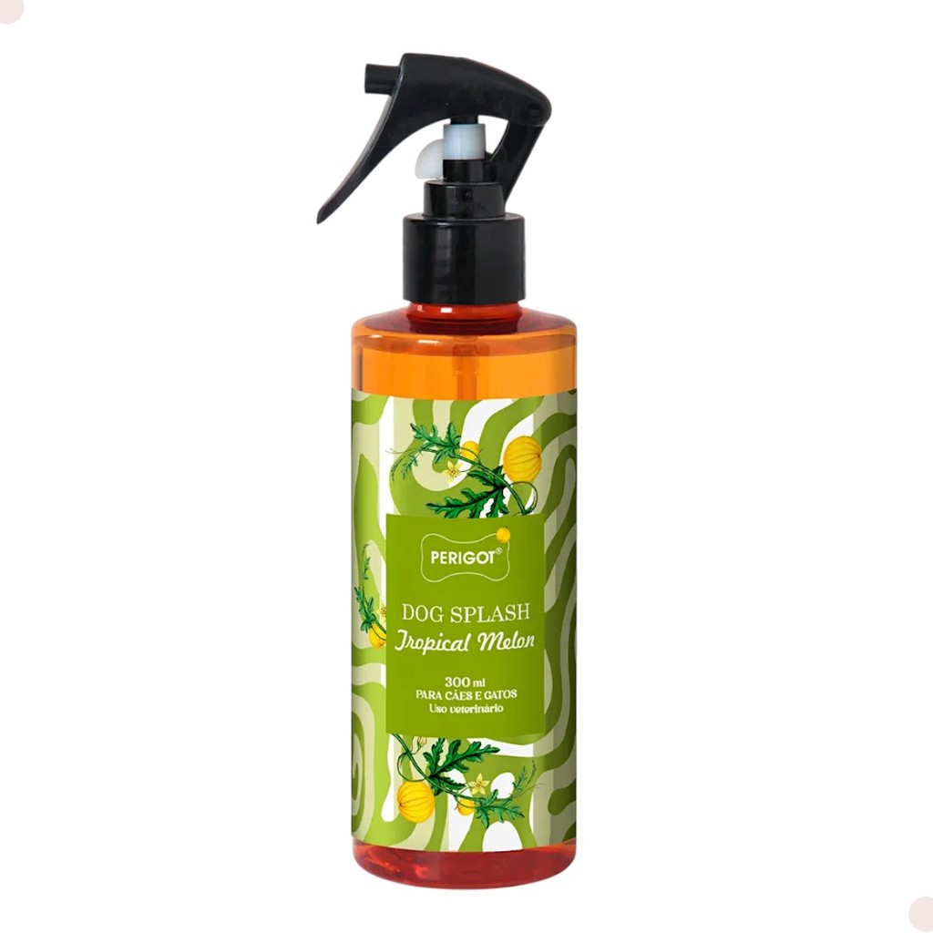 Perfume Pet Dog Splash Melon 300ml Perigot Melão