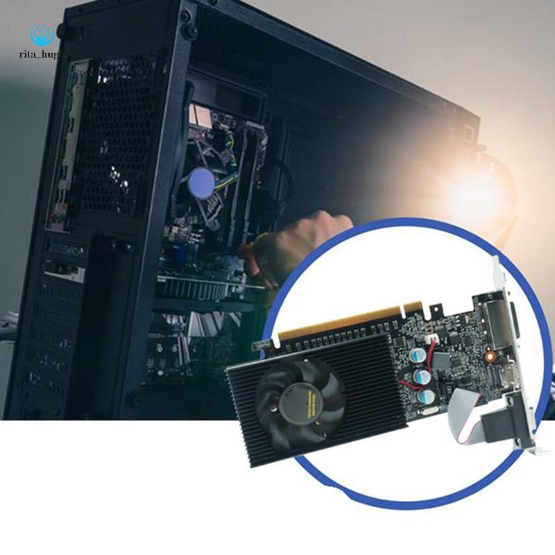 1 Peça Placa Gráfica GT730 2GB Conforme Mostrado Alumínio + De Vídeo ABS GT 730 DDR3-Compatível
