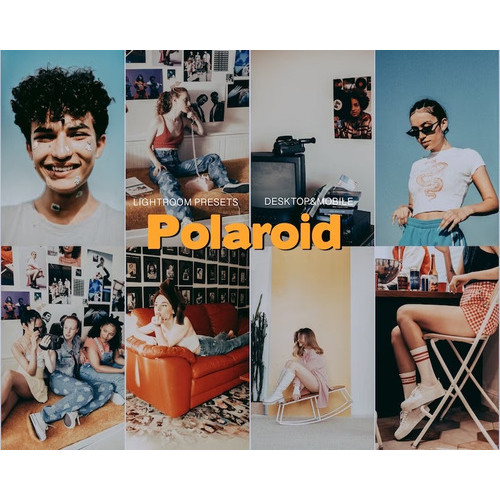 15 Lightroom Preset Polaroid Filtro Edição Retro