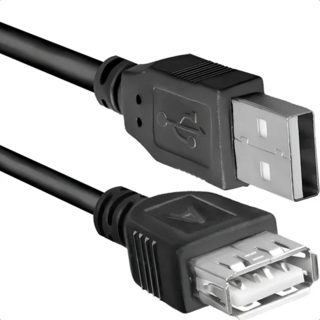Cabo Extensor Usb Macho X Fêmea 1.5 Metros Preto Mymax