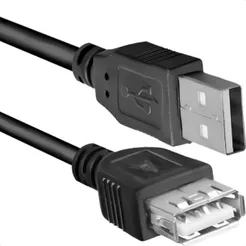 Cabo Extensor Usb Macho X Fêmea 1.5 Metros Preto Mymax