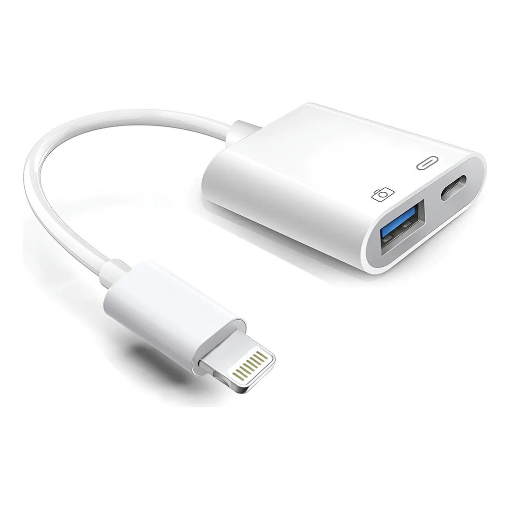 Adaptador Usb Otg Para iPhone E iPad - Lightning X Lh+usb 3