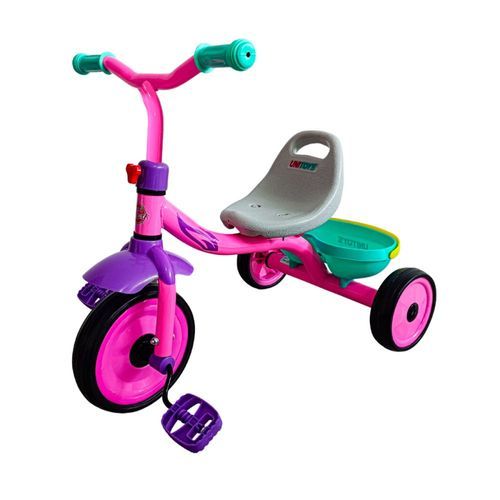 Triciclo Infantil Rosa Seguro Confortavel Divertido Design Moderno Crianças