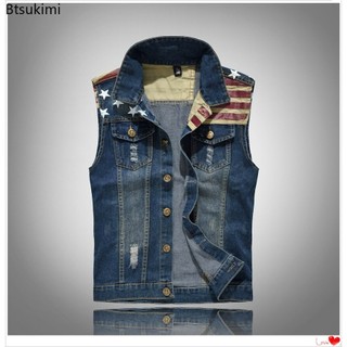 Novos Jeans De Algodão Masculino Sem Mangas Jaqueta Azul Escuro Denim Colete Cowboy Lazer Jaquetas Masculinas Topos Plus