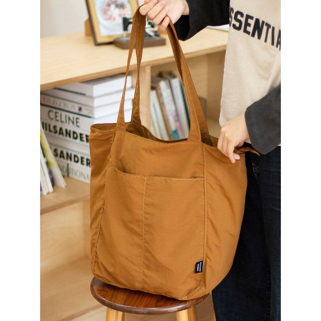 Sobag japonês impermeável náilon Casual saco de pano de um ombro Design feminino nicho grande capacidade Commuter Tote g