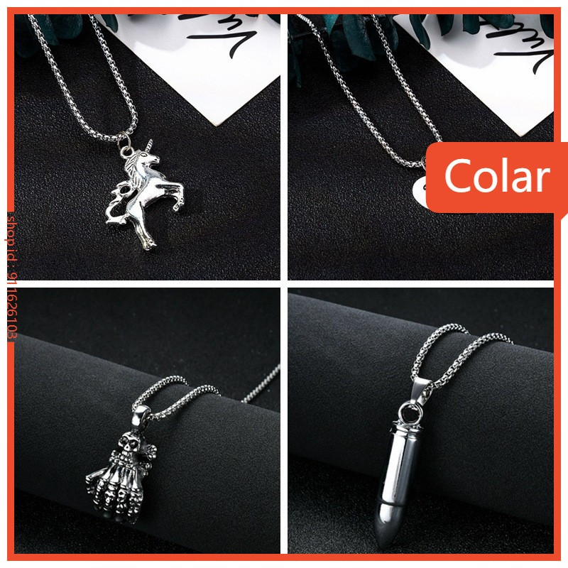 16 tiras/pacote Colar Unissex – Pingente Geométrico Influencer, Design Europeu