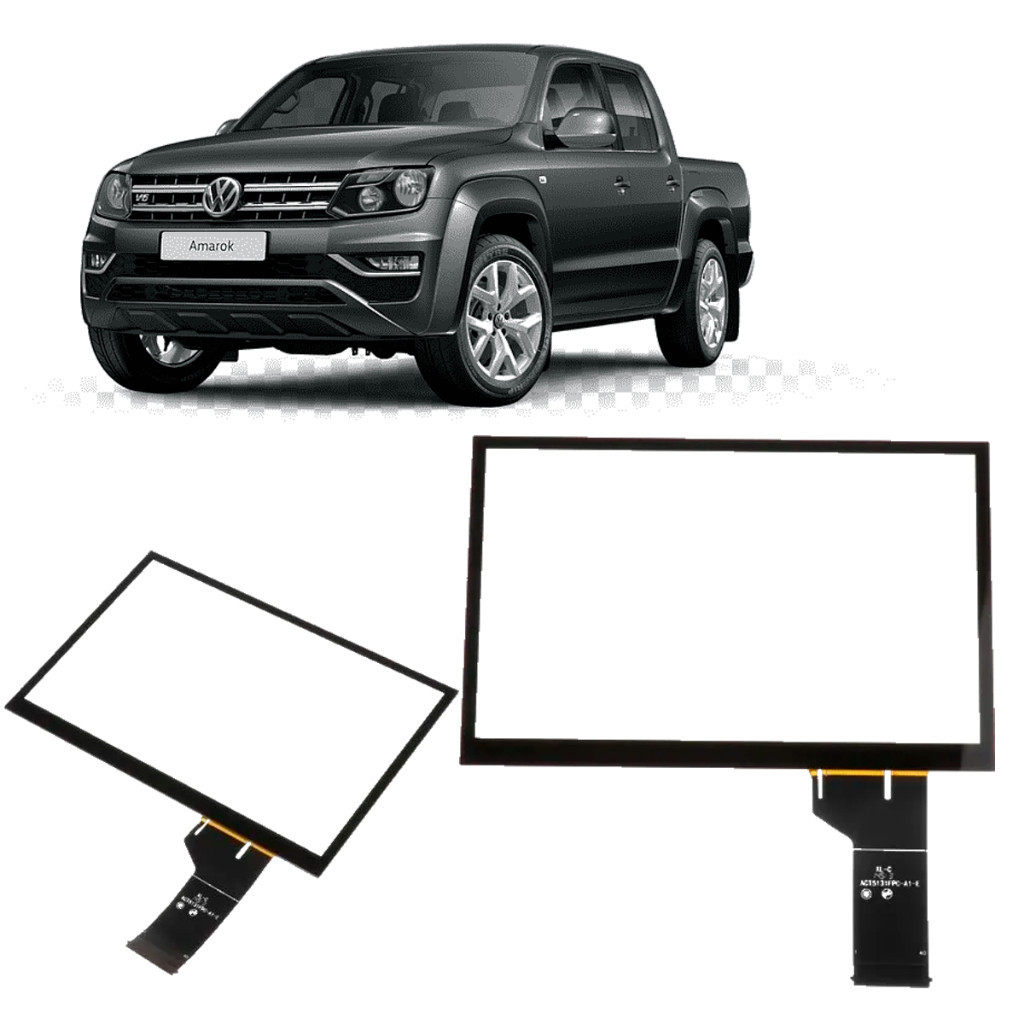 Tela Touch Screen Tatil Vidro Toque Multimidia Original Volkswagem MIB 1 MIB 2 STD Amarok Trendline 2017 a 2022