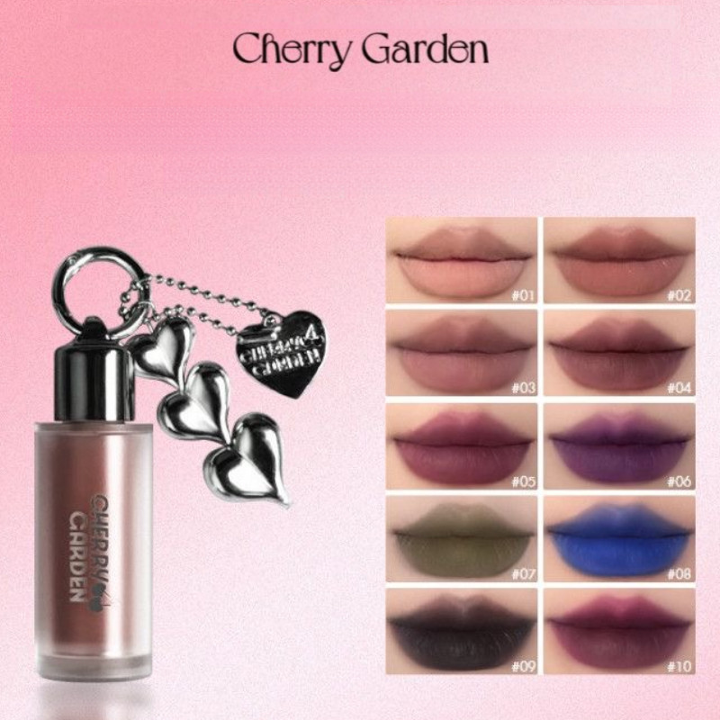 CHERRY GARDEN Batom lama rosa fosco batom nude batom azul batom roxo
