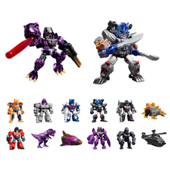 Boneco Articulado Montável Blokees Transformers Defender 06 Brutal Fang Colecionável Model Kit
