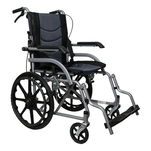 Cadeira De Rodas Manual Leve E Dobravel Ate 120kg Winnermed Preto