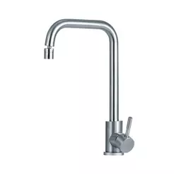 Torneira Para Cozinha Misturador Monocomando Aço Inox 304 Potengí Pingoo - Prata Escovado