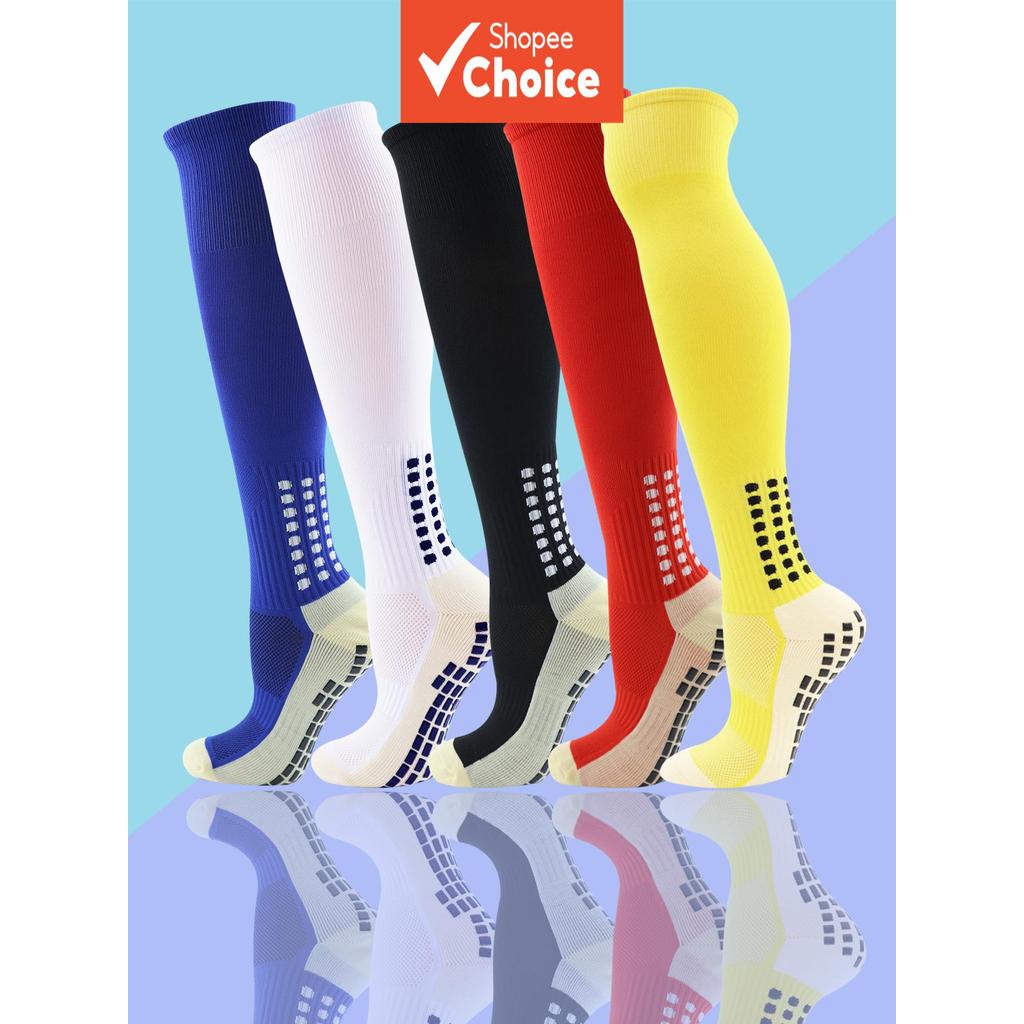  3 Pares de Meias Compridas Antiderrapantes de Compressão que Eliminam a Umidade, Adequadas para Futebol, Basquete,