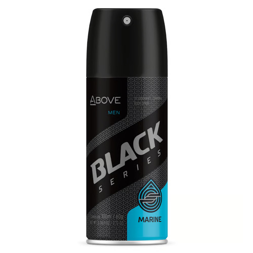 Desodorante Aerosol Corporal Above Men Black Series 100ml - Escolher Fragrância