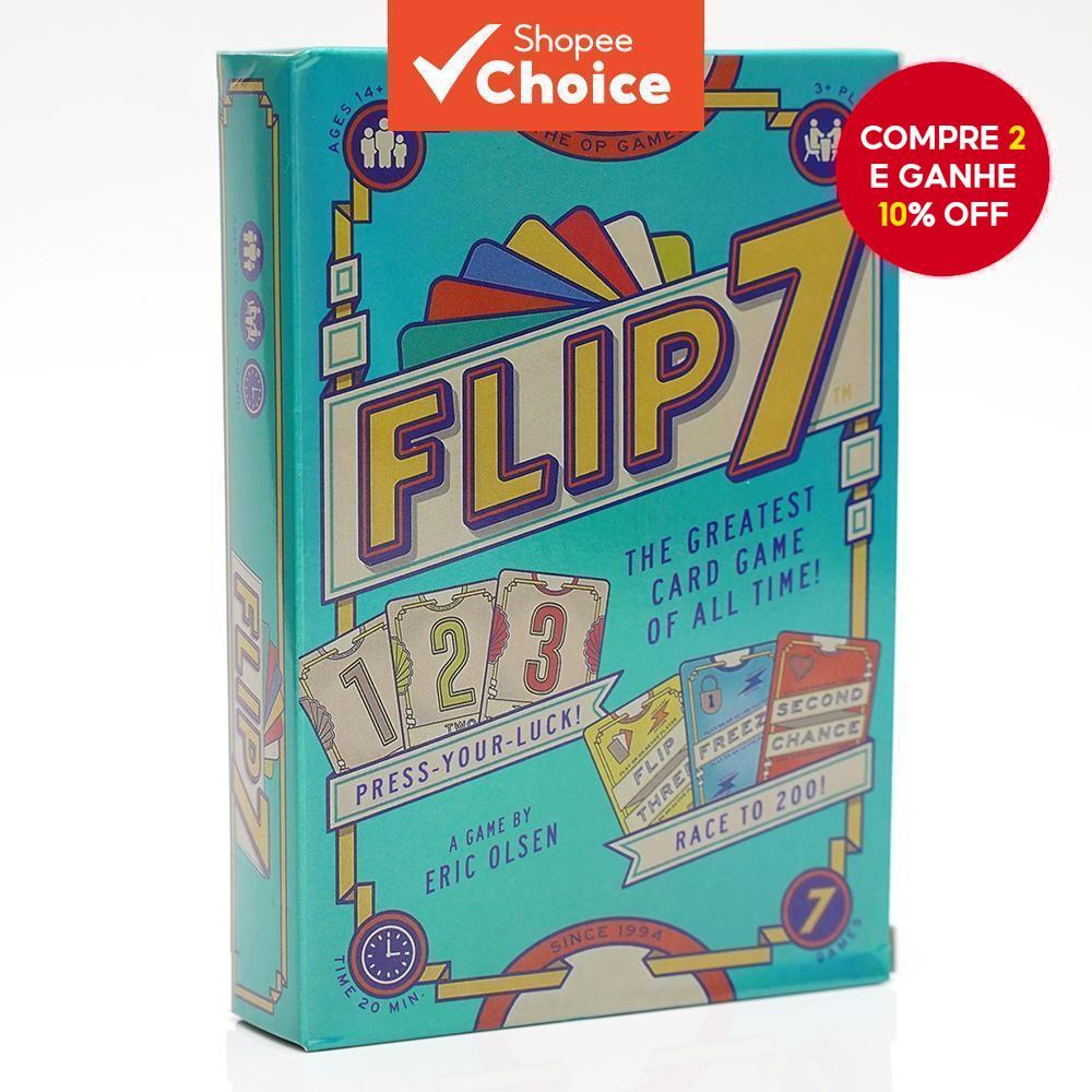  Flip 7: A Estratégica Mistura Perfeita de Pressione Sua Sorte e Estratégia, Jogo de Cartas Viciante e de Ritmo