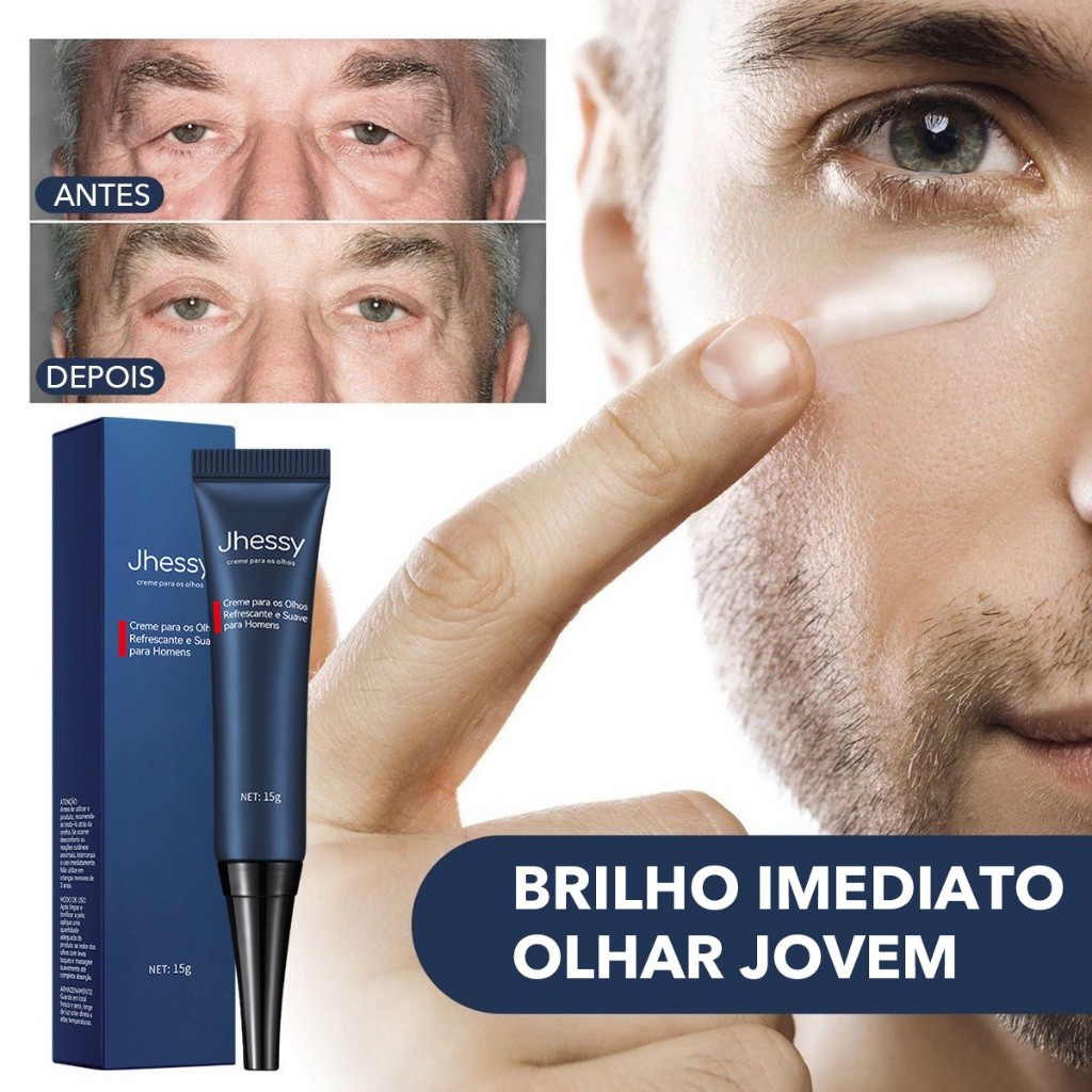 Creme Antissinais para Olhos Masculino Anti-Idade, Anti-Rugas, Anti-Olheiras, com Retinol e Niacinamida em Oferta na Shopee