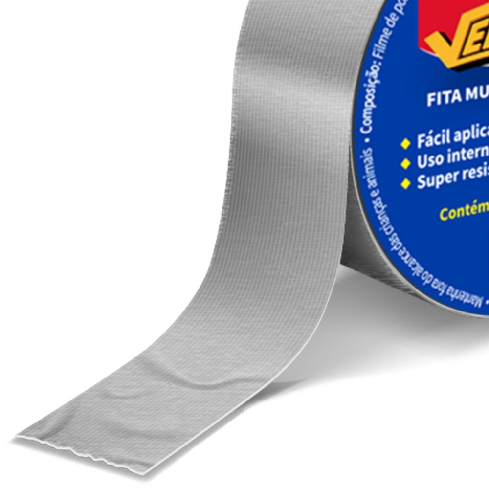 Detalhes do Fita adesiva 44 mm x 5 m - Silver tape Dryko