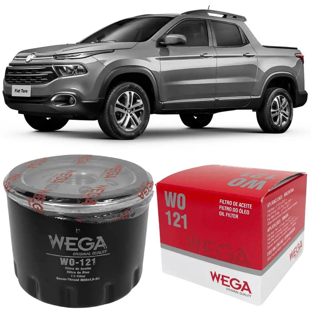 Filtro Óleo Toro Automático 1.3 2021 a 2025 WEGA WO-121 em Oferta na Shopee